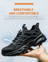 Zapatos De Seguridad Para Hombre Ligeros Y Protegentes Zapatillas De Trabajo Transpirables Antipinchazos Sin Metal En La Punta - details 11