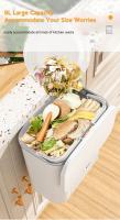 Cesta De Basura Inteligente Montada En La Pared 9L Para Cocina Y Baño Ecológica De Plástico Con Cubierta Rodante Accesorios De Cocina - details 14