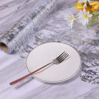 Metallic Gold Table Runner 300*28cm Secuencia De Terciopelo En Foil De Malla Para Decoración De Mesa De Fiesta Y Boda - details 4