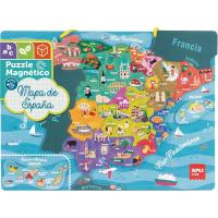 Puzle Magnético APLI Kids Mapa de España Juego Educativo con 50 Imanes para Aprender la Geografía de España - details 0