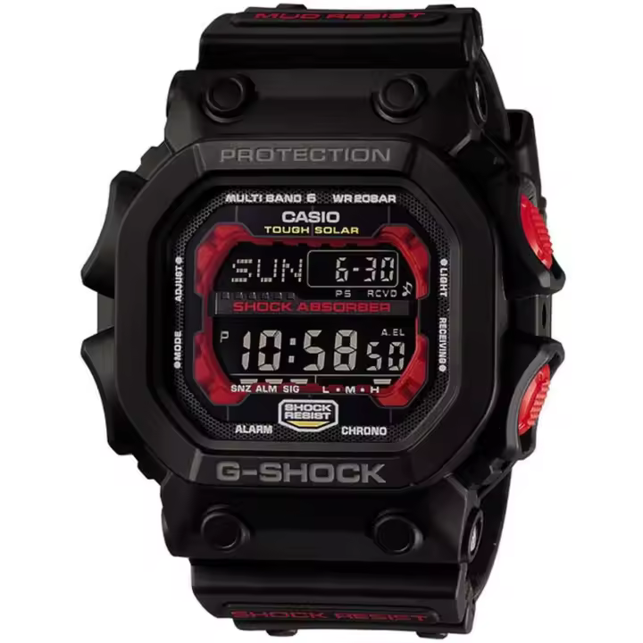Casio G-Shock GXW-56-1AJF: Reloj Deportivo Hombre Solar, Radio-control Tough Solar, Correa de Silicona, 200m Resistente a Golpes, Hora Mundial - 1