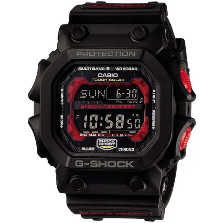 Casio G-Shock GXW-56-1AJF: Reloj Deportivo Hombre Solar, Radio-control Tough Solar, Correa de Silicona, 200m Resistente a Golpes, Hora Mundial - 1