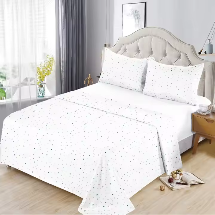 PLUSHOME Juego de Sábanas de Microfibra de Poliéster Suave Hasta 5 Piezas Tapa, Sábana Bajera y Fundas de Almohada Cama 90 160x260, 135 210x260, 150 230x260 Cm 180 250x270 Cm - Suavidad Duradera - Fácil Cuidado - Resistencia a las Manchas - 1