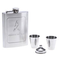 Botella De Alcohol Portátil De 8oz En Acero Inoxidable Flask De Billetera Para Exteriores Caja De Regalo Vino Y Vodka Contenedor De Bebida Herramientas De Bebida - details 10