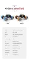 Coche De Carreras Deformable Con Sensores De Gestos Control Remoto Luces Música Spray Horizontal Acrobacias Off-road Escalada Drift Envoltura - details 13