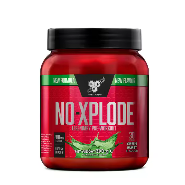 BSN No-Xplode - 30 Serv. - Suplemento Alimenticio en Polvo para Preentrenamiento, Aminoácidos, Vitamina C y Zinc - 1