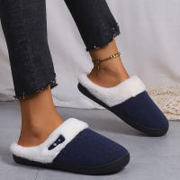 Zapatillas Casuales De Pelo Fluffy Para Mujer Invierno Plush Interior Zapatos De Mujer 2025 Plataforma Calientes Tallas Grandes Pareja Planas - details 33