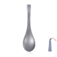 Cuchara De Sopa Y Tamiz De Titanio Tomshoo Para Camping Y Viajes Juego De Tierra De Cocina Portátil Para Exteriores Y Comidas - details 4
