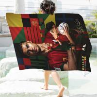 Toalla De Playa CR7 Cristiano Ronaldo Microfibra Absorbente Secado Rápido Suave Para Yoga Natación Senderismo Toalla De Baño - details 7