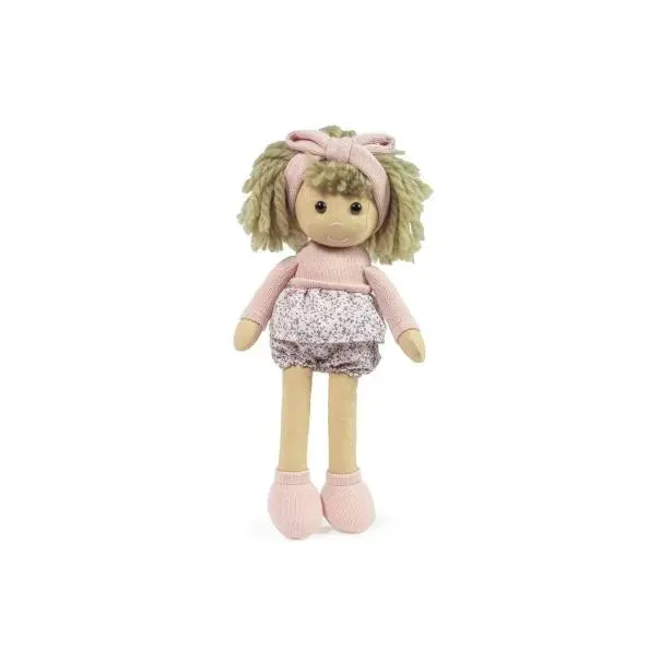 Muñeca Cris Flor Rosa de 38Cm - Pasito a pasito - 1