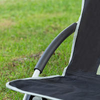 Aktive Pack 4 sillas plegables camping bajas 50x51x67 cm negras con posavasos - details 5