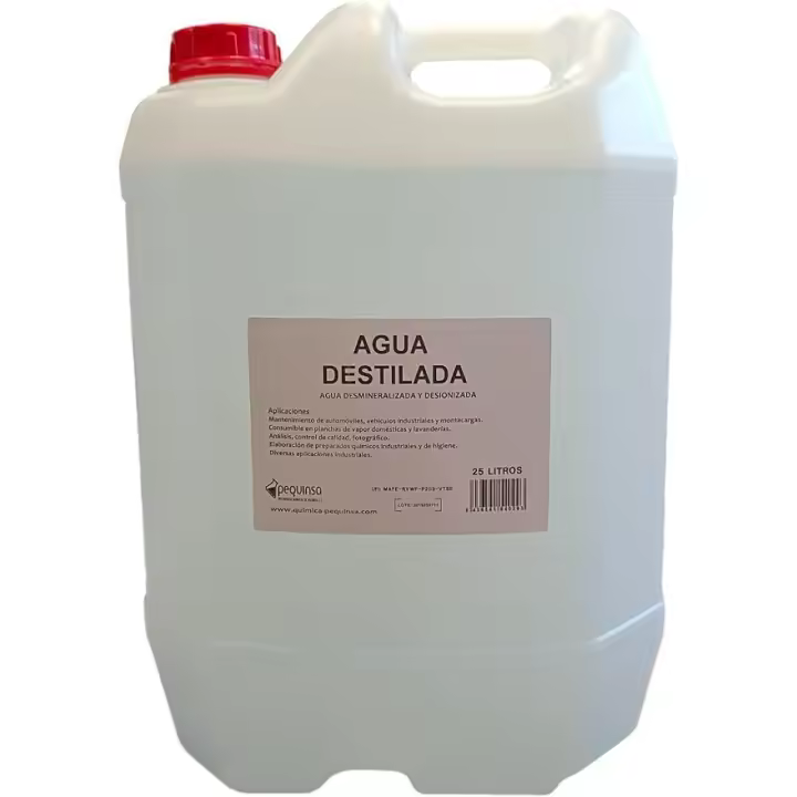PEQUINSA - Agua destilada, Envase de 25 litros - 1
