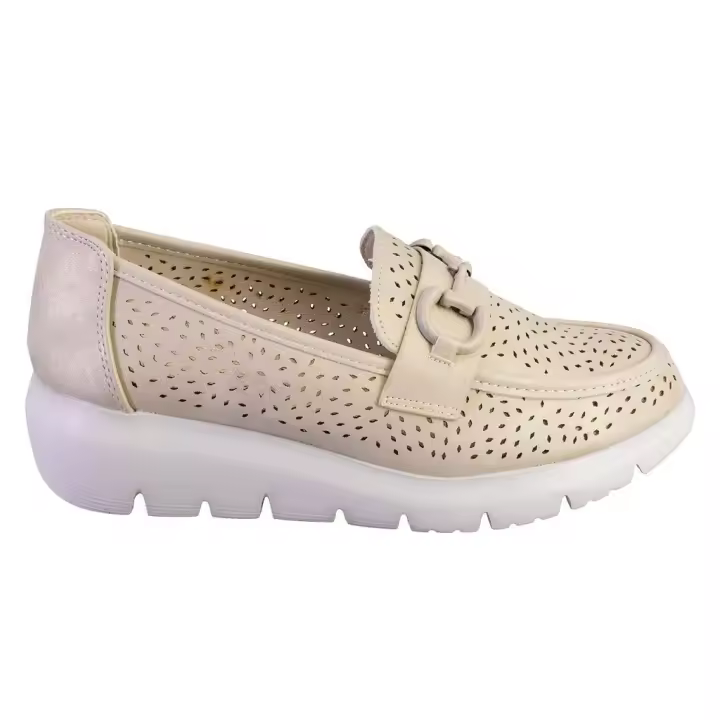 AMARPIES 28581 Mocasines de mujer platino 525 - 1