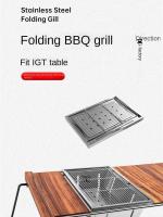 Estufa De Camping Plegable De Acero Inoxidable 304 Para Barbacoa Y Grill Portátil Exterior Con Tabla De Cocina Sin Ignición - details 0