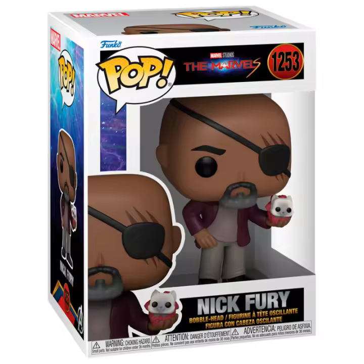 Figura Pop Marvel The Marvels Nick Fury-Figura de Vinilo Coleccionable - Idea de Regalo- Mercancia Oficial - Juguetes para Niños y Adultos - Movies Fans - Muñeco para Coleccionistas y Exposición - 1