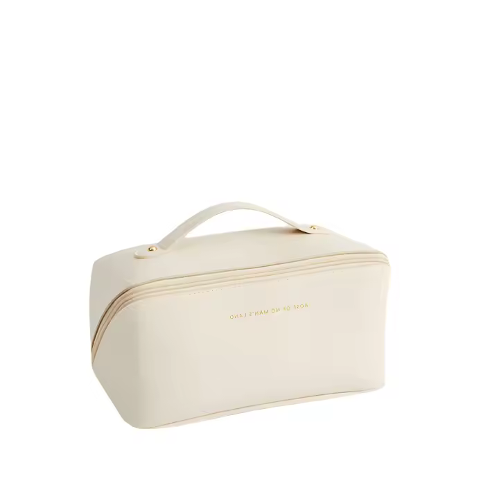 Bolsa de Maquillaje,Organizador De Maquillaje Para Mujer Estuche De Cosméticos De Lujo Bolsa De Almacenamiento Viaje Caja De Lady Zippered PU - 1