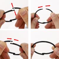 Anillos De Cortina Metálicos 12pcs Gancho Para Colgar Rodillos De Cortina Resistentes Y Adecuados Para Rodillos De 20-40MM - details 5