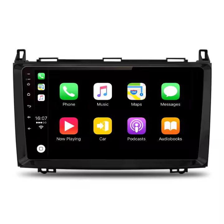 AWESAFE inalámbrico CarPlay Android Auto Radio para Mercedes Benz W169 W245 B200 W906 Sprinter W639 Vito Viano coche reproductor multimedia GPS 2 din autoradio volante controles RDS Bluetooth - 1