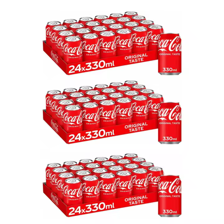 COCA COLA ORIGINAL TASTE 330ML - 3PACKS DE 24UD - DINAMARCA - 1