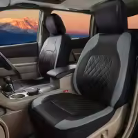 Funda universal para asiento de coche, funda de asiento de coche bordada de PU para todas las estaciones - details 0