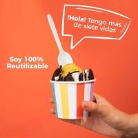 Maxi Products - Cucharas Reutilizables Biodegradables - 16.5 Cm/12.5 Cm - Higiénicamente Empaquetadas - Compostables - Libres de BPA - 100% Ecológicas - details 4