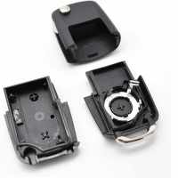 Banner - Carcasa mando llave del coche 2 botones compatible con VW negro