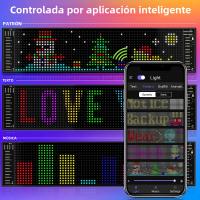 Panel De Matriz LED Del Ojo Del Diablo Con Control Remoto Y APP Iluminación LED Para Coche Camión Pantalla Animada En La Ventosa Del Parabrisas - details 10