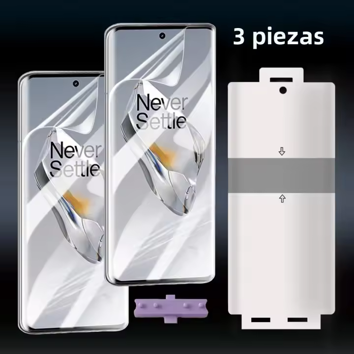 3Pcs Película Protectora De Gel Hidrogel Para Oneplus 13 13R 12 11 12R 11R Cubierta Completa En TPU Con Herramientas Instalación Fácil - 1