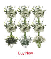 5/10pcs Hojas De Ciprés Para Decoración De Navidad Y Bodas Artesanías Y Flores Decorativas Plantas Artificiales De Prensa PP - details 1