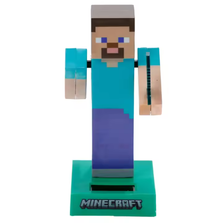 FIGURA SOLAR STEVE MINECRAFT 13CM - 1