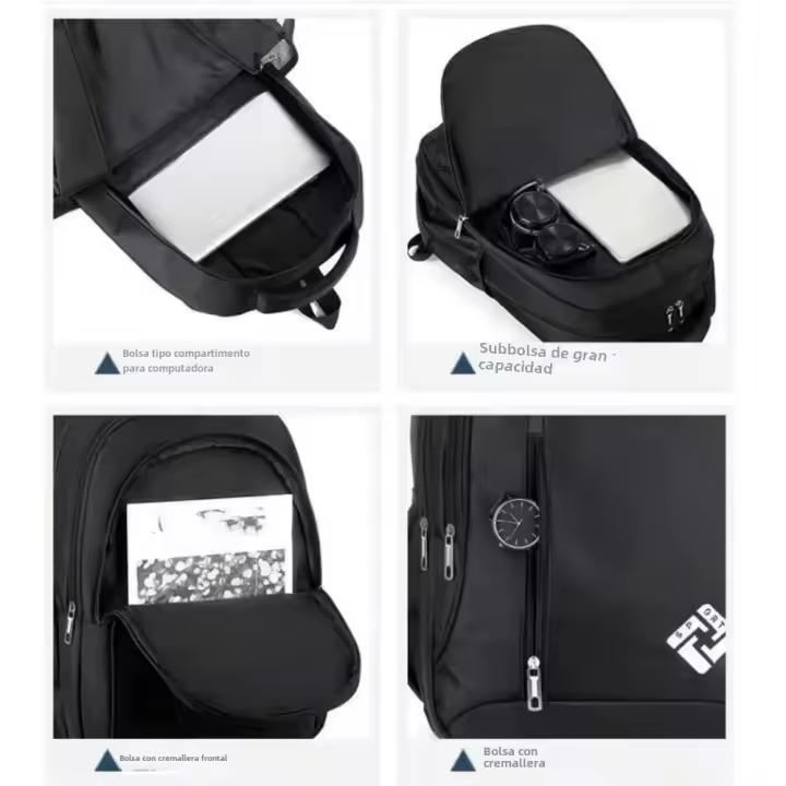 Mochila Multifuncional Para Hombres Impermeable Con Compartment Para Portátil Mochila Casual Para Negocios Y Estudio - 1