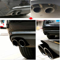 2Pcs/Set Cubiertas De Tubos De Escape Para Coche En Acero Inoxidable Apto Para Audi VW Volkswagen Instalación Trasera - details 10
