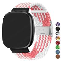 Correa De Nylon Tejida Solo Loop Para Fitbit Versa 3 4 Y Sense 2 Ajustable Deportiva Compatible Con Ambos Sexos Nuevo Con Etiquetas - details 0