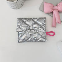 Bolso De Mano En Miniatura De Plástico PU Con Cierre De Cremallera Estilo Fashion Para Mujer Geométrico Para Almacenar Monedas Maquillaje Llaveros Labiales Cable De Auriculares Y Datos - details 13