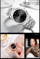 Reloj De Pulsera De Lujo Para Hombres Y Mujeres En Color Rosa Oro Con Correa De Acero Inoxidable Y Cierre De Seguridad Reloj De Moda Negra Resistente Al Agua De 40mm - details 23
