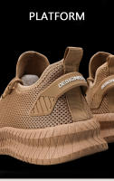 Zapatos De Correr Para Hombre Transpirables Plataforma Moda Casual Ligeros Antideslizantes Con Suela De Goma Microfibra Superior - details 2