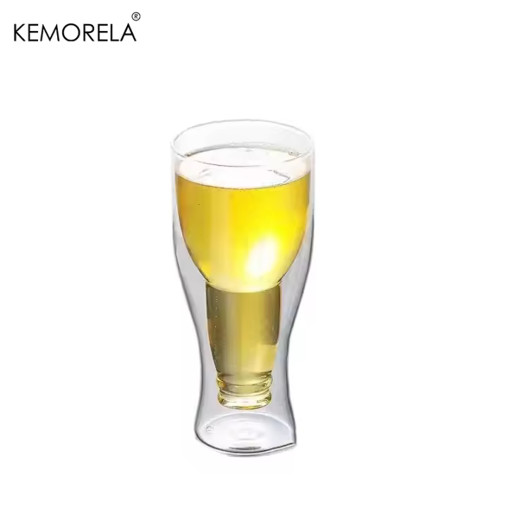 Copa De Vino Creativa De Vidrio Taza De Café Beer Whiskey Té Leche Drinkware Eco-amigable Copa De Espresso Para Bebidas - 1