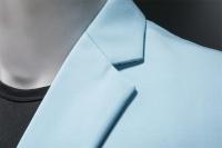 Chaleco De Novio Casual Para Hombre Marca Alta Color Sólido Diseño De Negocios Blazer De Boda Top De Traje Chaqueta De Moda - details 21
