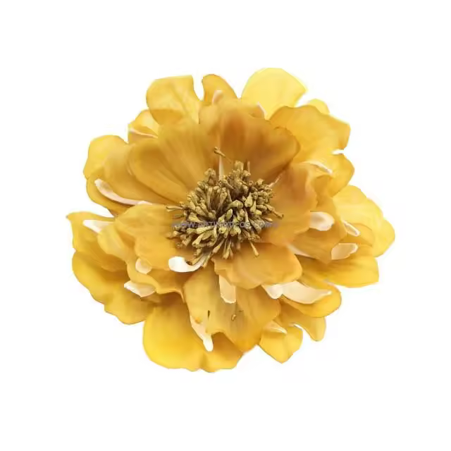 FLOR DE TELA RUNA 14 Cm Raíz FLORES BROCHES DE TELA Sombreros - 1