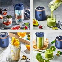 Batidor De Frutas Portátil Eléctrico Doble Copa Máquina De Batido Y Smoothies Auxiliar De Cocina Para Bebidas Y Alimentos - details 5