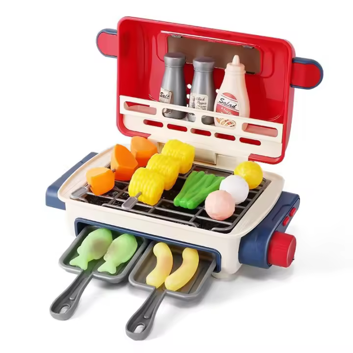 Juego de juguetes para barbacoa de 36 piezas, juguetes para Alimentaciones, accesorios de Cocina, juguetes de Cocina - 1