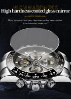 Reloj De Pulsera Mecánico OLEVS 6654 Para Hombre Lujo Cronógrafo Automático Resistente Al Agua Luminoso Marca Top Deportivo Con Fecha - details 11