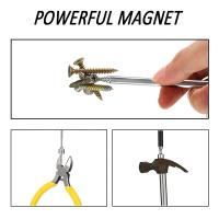Mini Herramienta Magnética Telescópica Portátil Con Luz Para Recoger Bolas De Tornillo Varita Extendible De Metal Herramienta De Reparación De Coche - details 8