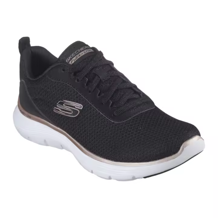 Deportivos Skechers  Flex Appeal 5.0 - Uptake De Malla Textil Para Mujer Color Negro - 1