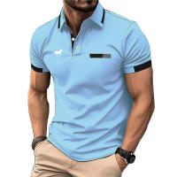 Camisa Polo Hombre Verano Manga Corta Moda Ajustada 100% Poliéster Secado Rápido Casual Negocios Estampado 3D Digital - details 3