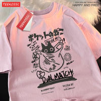 Camiseta De Gato Harajuku Japonés Divertida Y Bonita Para Hombre Talla Grande Camiseta De Moda Hip Hop Transpirable De Verano Con Estampado De Gato Creativo - details 13