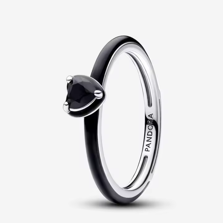 Pandora Anillo Pandora ME en plata de ley Corazón Chakra Negro 193088C01 , para Mujer - 1