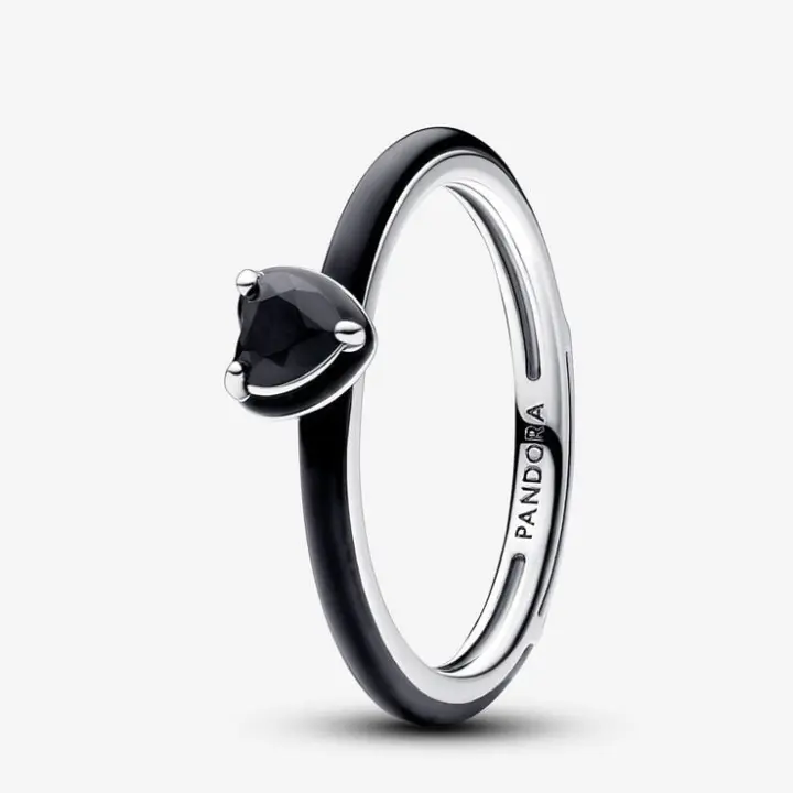 Pandora Anillo Pandora ME en plata de ley Corazón Chakra Negro 193088C01 , para Mujer - 1