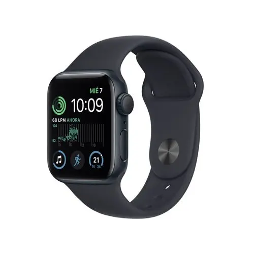 Apple Watch (Serie SE) 2022 GPS 40 mm Aluminio - Correa Deportiva Negra - 1