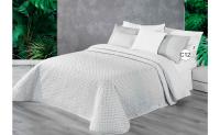 Colcha Bouti Reversible Manterol  Cama 135 SUMMER 122 - Estampado de Motas en Rosa o Gris o Azul - Ropa de Cama de Alta Calidad - details 5